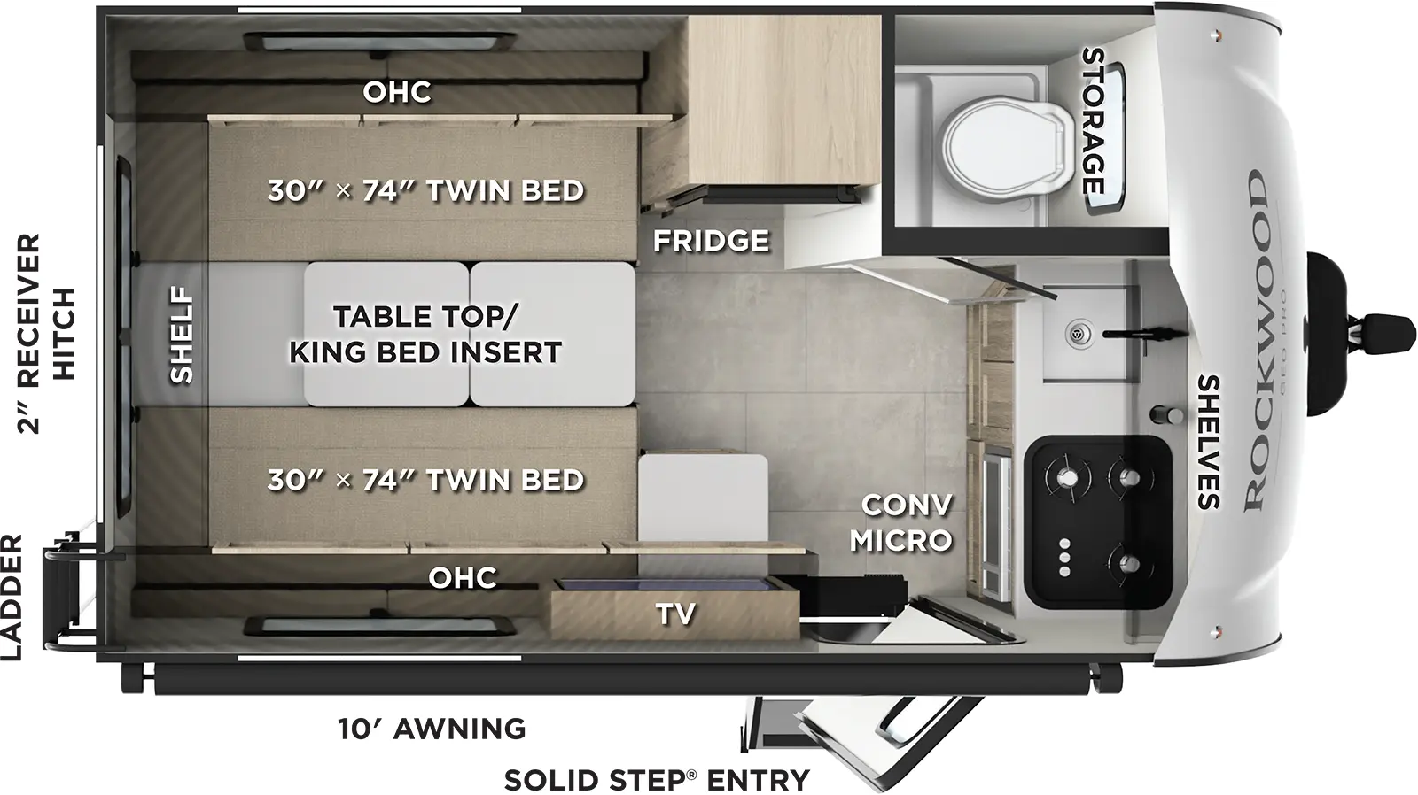 Rockwood Geo Pro G15TB Floorplan